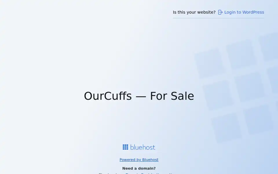 Screenshot of ourcuffs.com