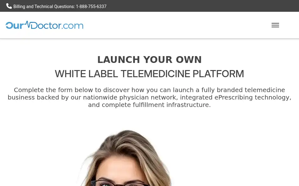 Screenshot of ourdoctor.com