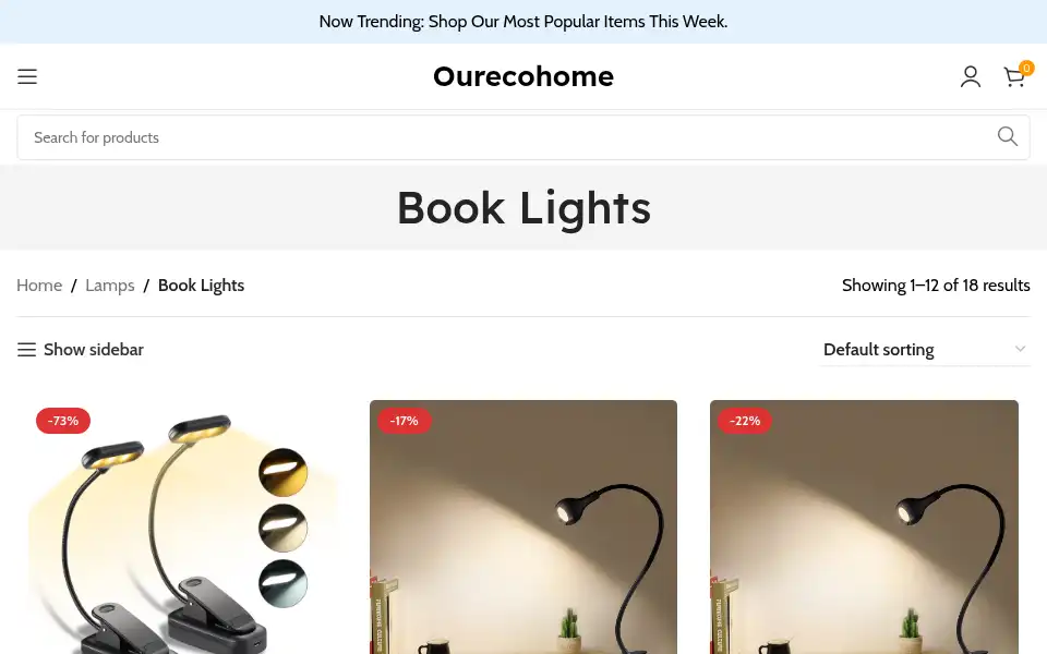 Screenshot of ourecohome.co.uk