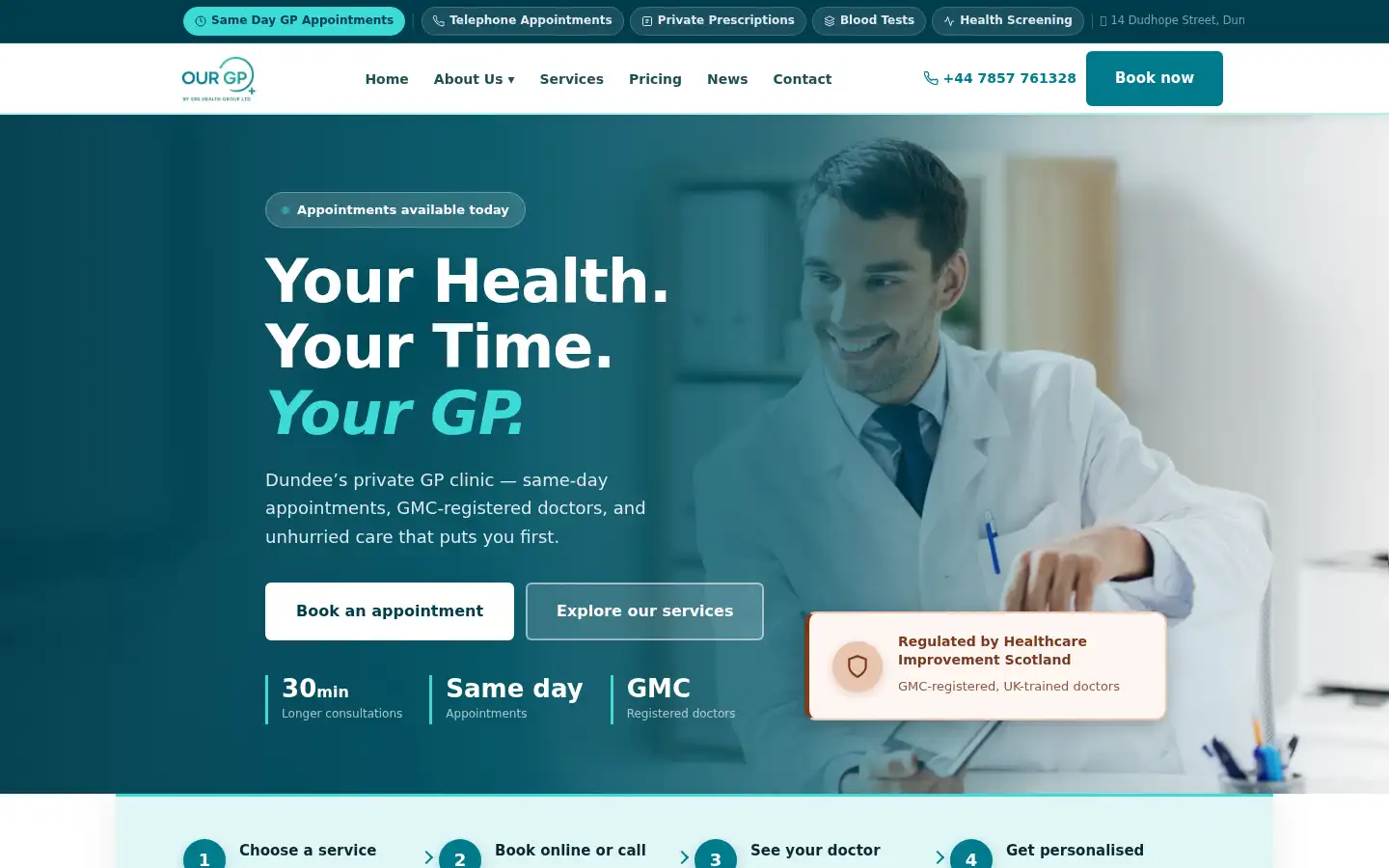 Screenshot of ourgp.co.uk