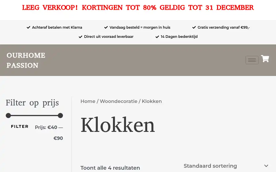 Screenshot of ourhomepassion.nl