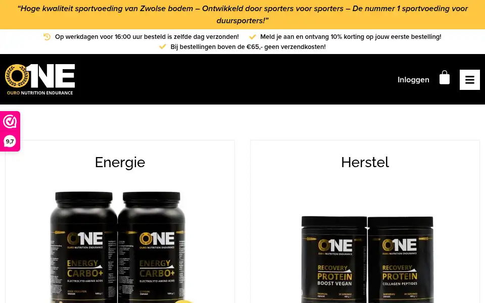 Screenshot of ouronutrition.com