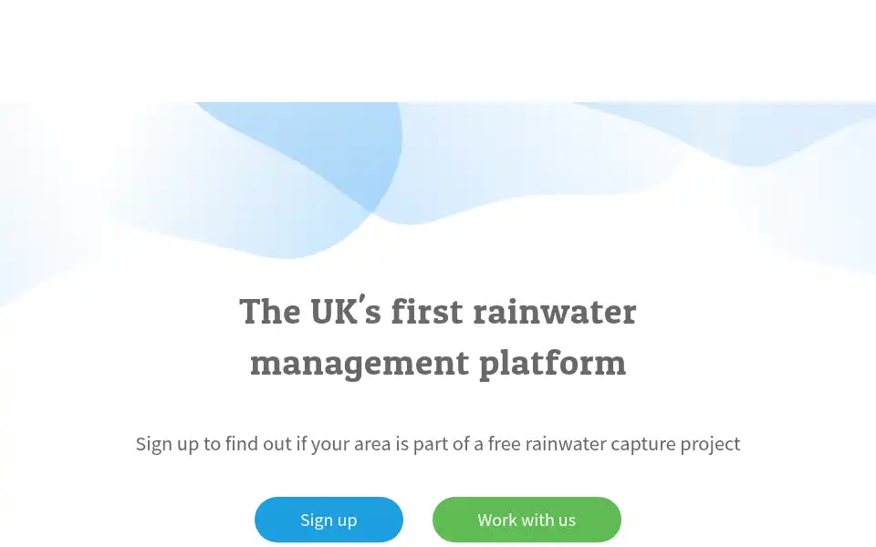Screenshot of ourrainwater.com