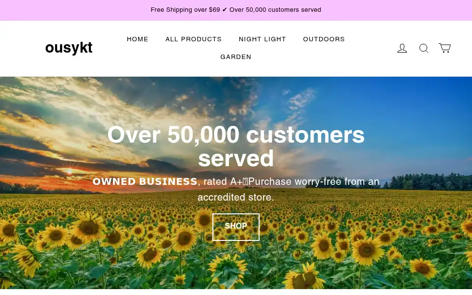 Screenshot of ousykt.com