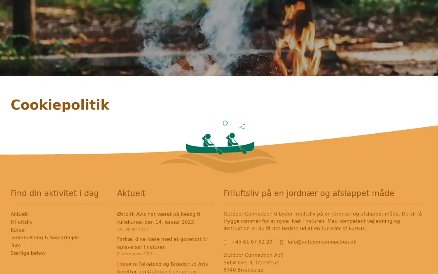 Screenshot of outdoor-connection.dk