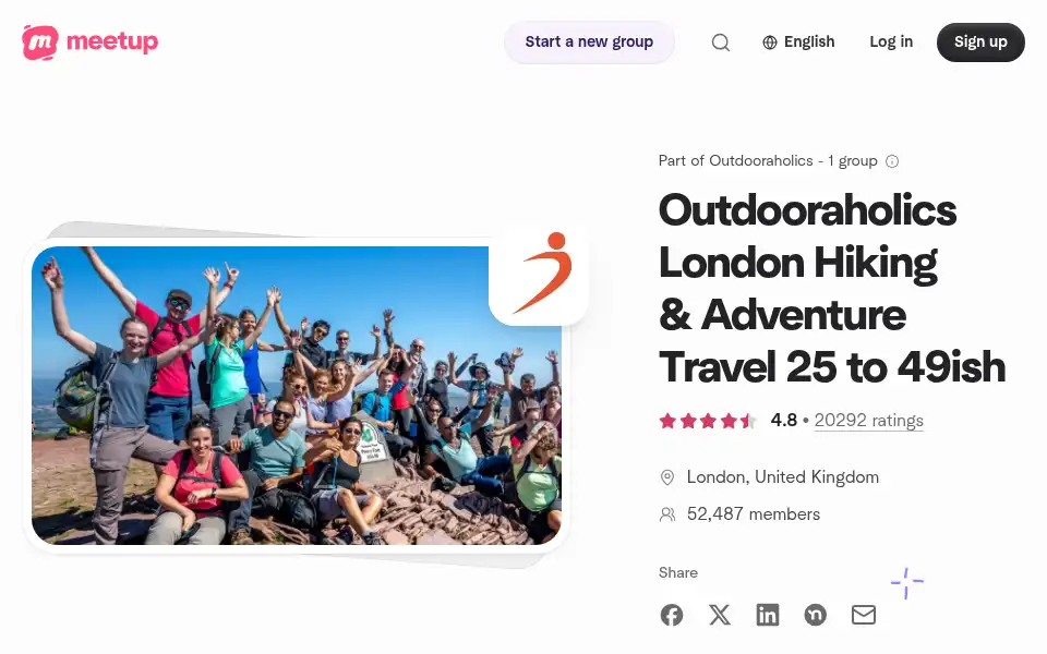 Screenshot of outdooraholics.co.uk