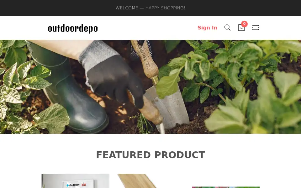 Screenshot of outdoordepo.com