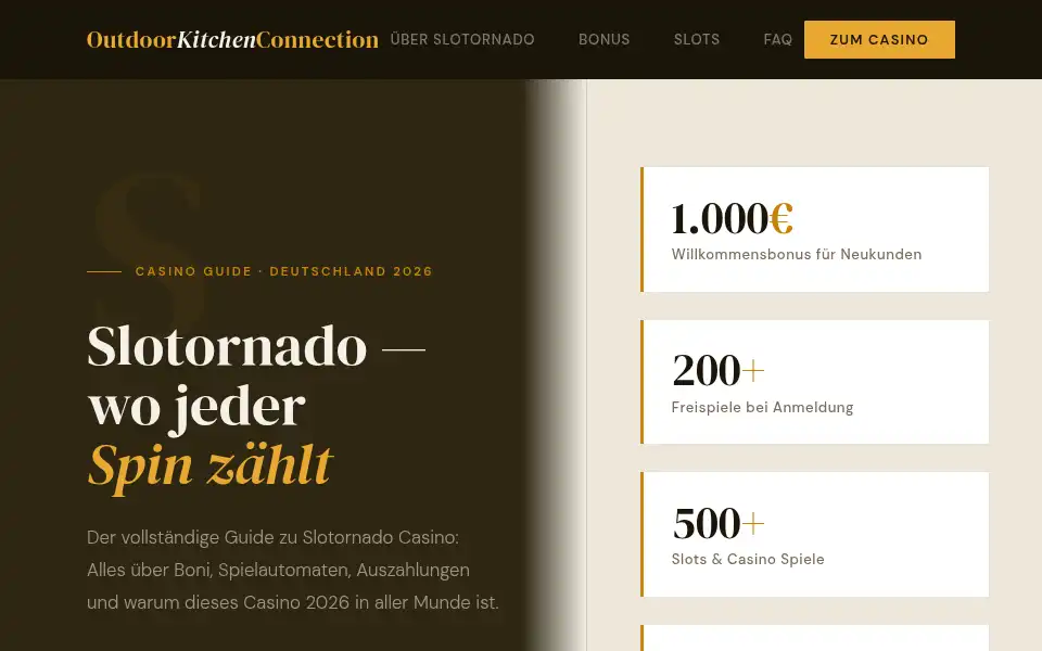 Screenshot of outdoorkitchenconnection.com