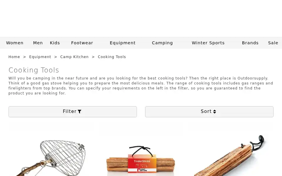Screenshot of outdoorsupply.co.uk