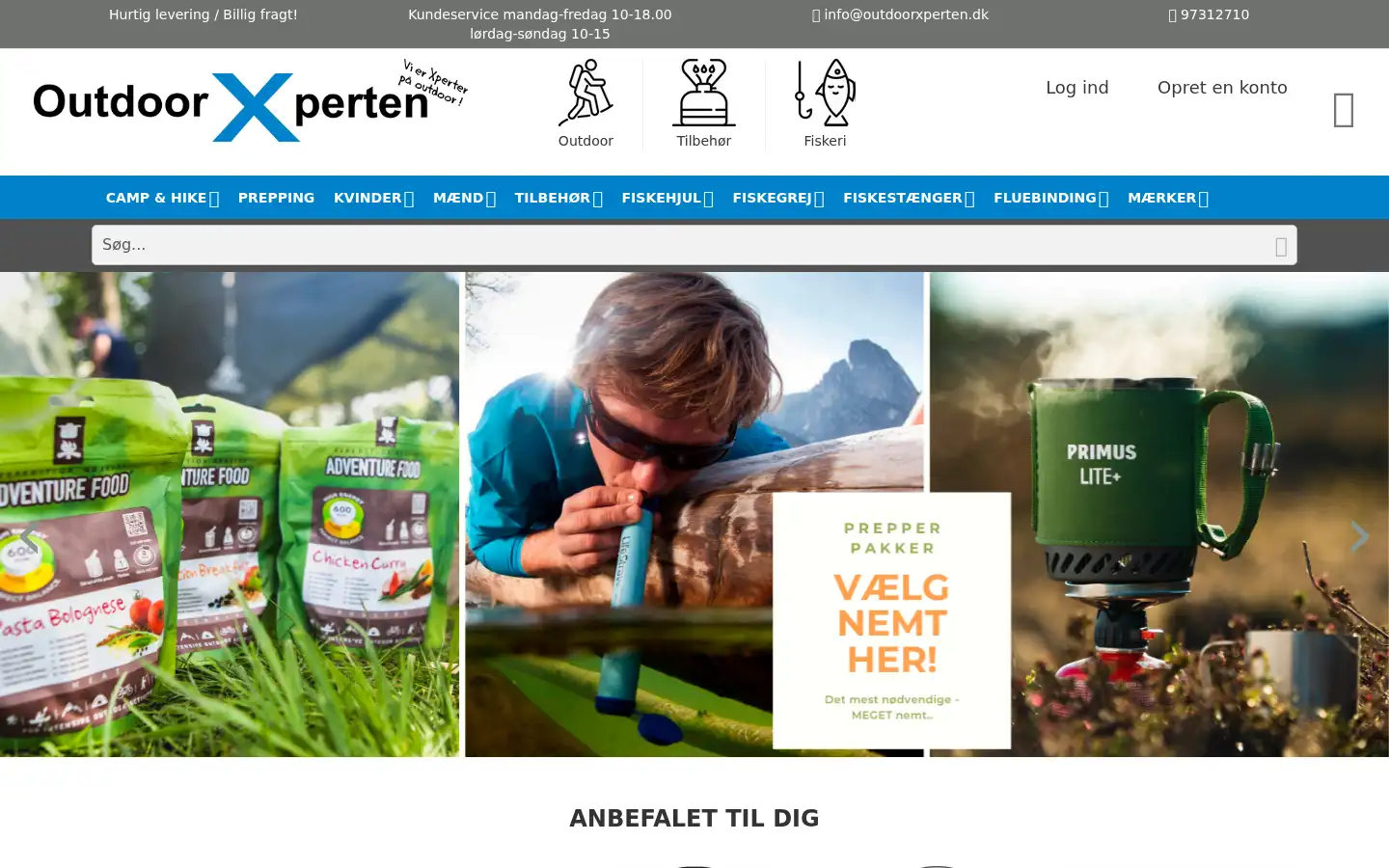 Screenshot of outdoorxperten.dk