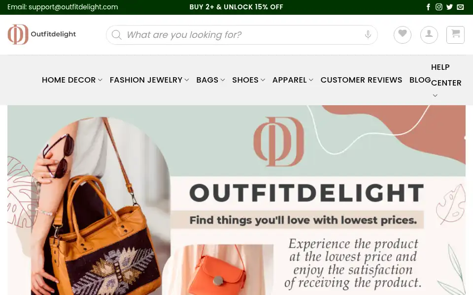 Screenshot of outfitdelight.com