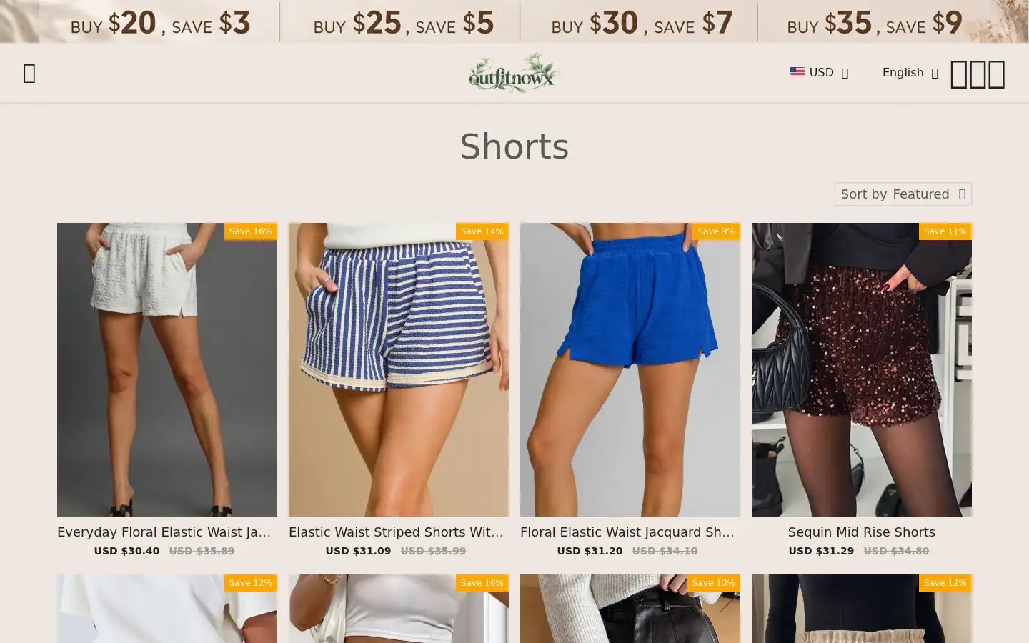 Screenshot of outfitnowx.com