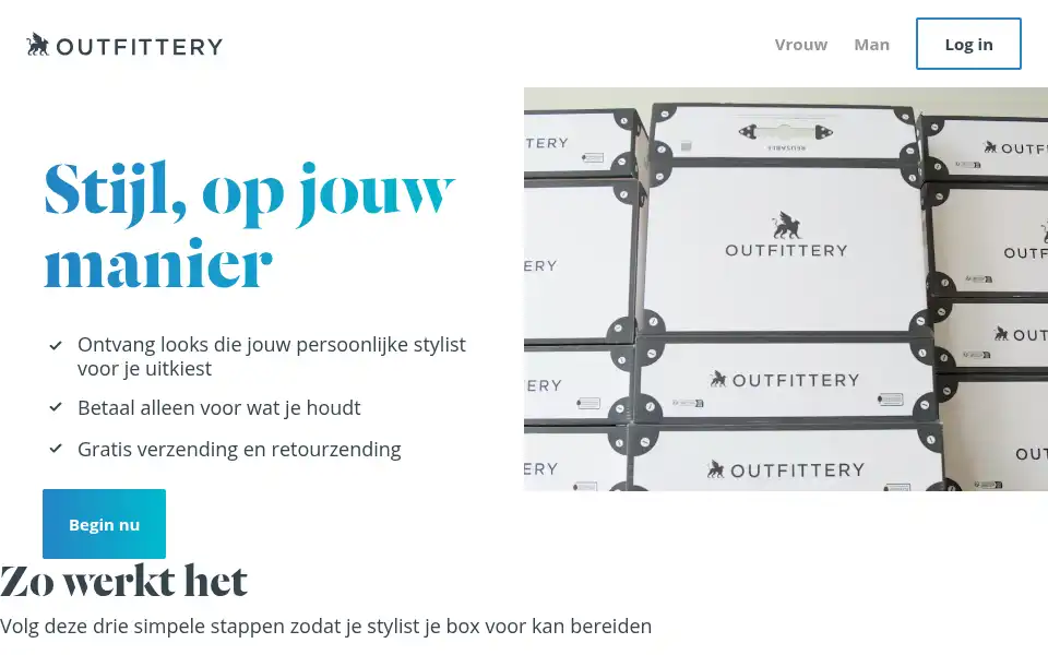 Screenshot of outfittery.be