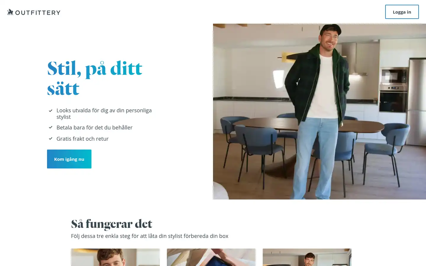 Screenshot of outfittery.se