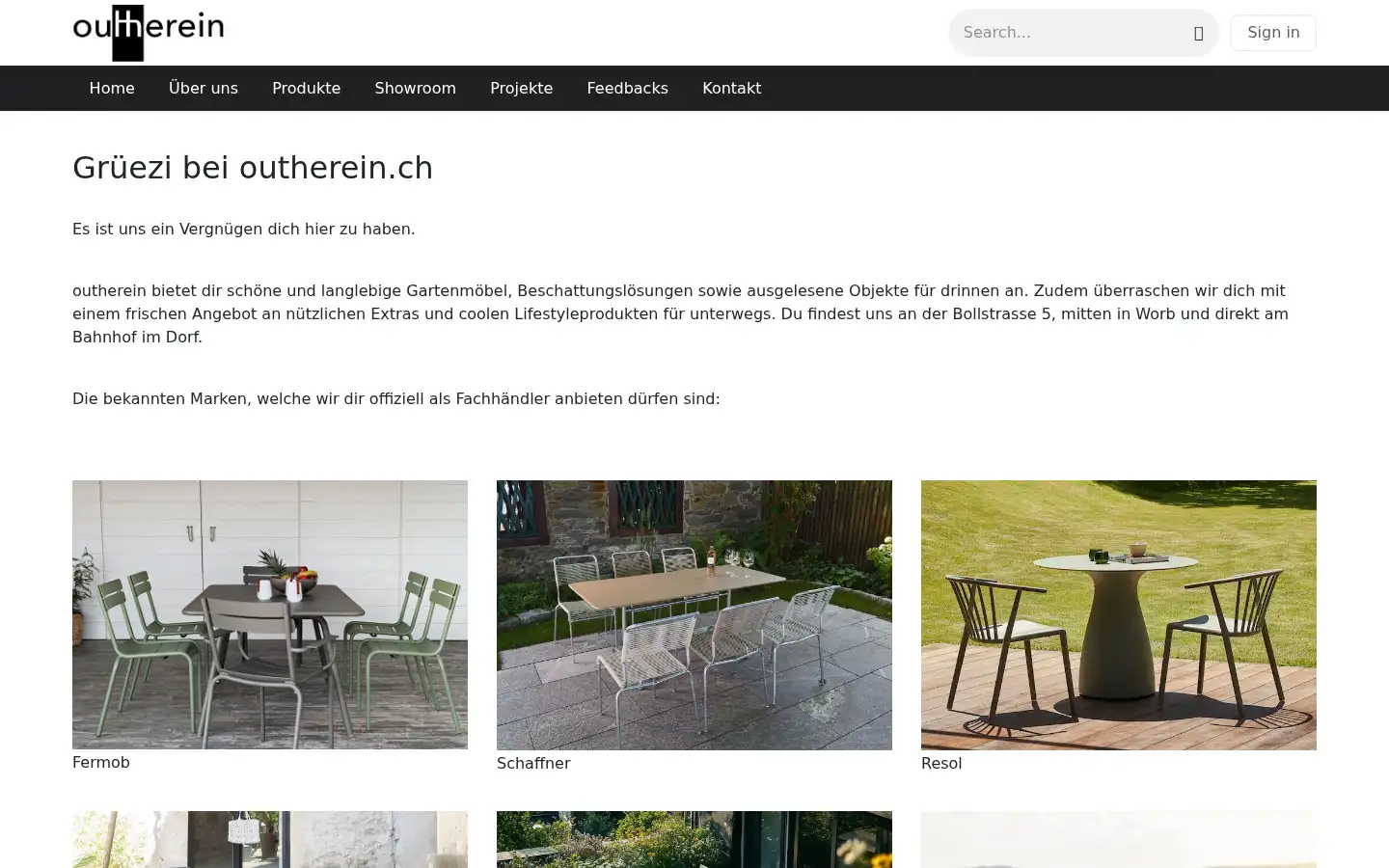 Screenshot of outherein.ch
