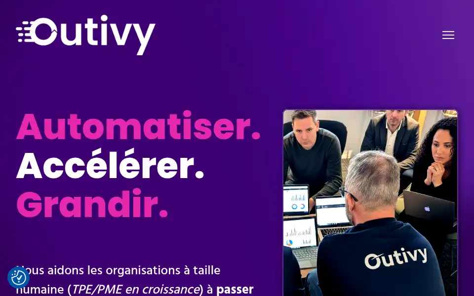 Screenshot of outivy.com