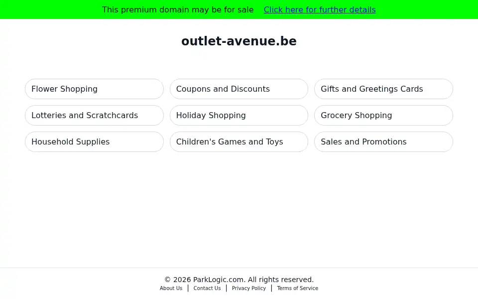 Screenshot of outlet-avenue.be