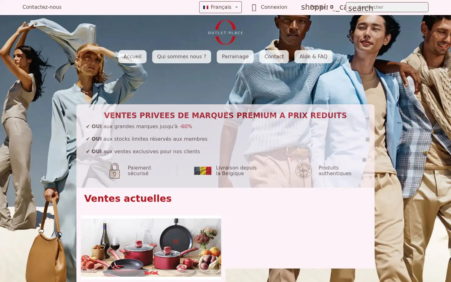 Screenshot of outlet-place.com