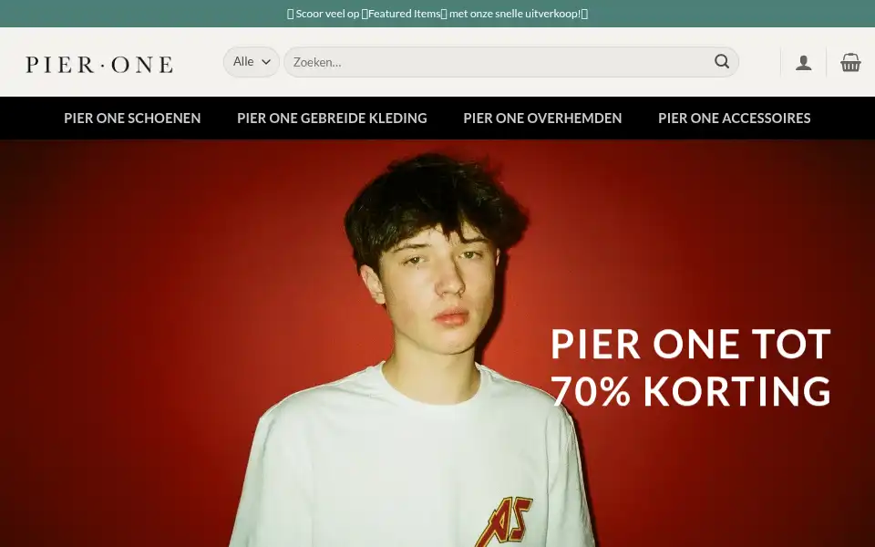 Screenshot of outletpieronenl.com