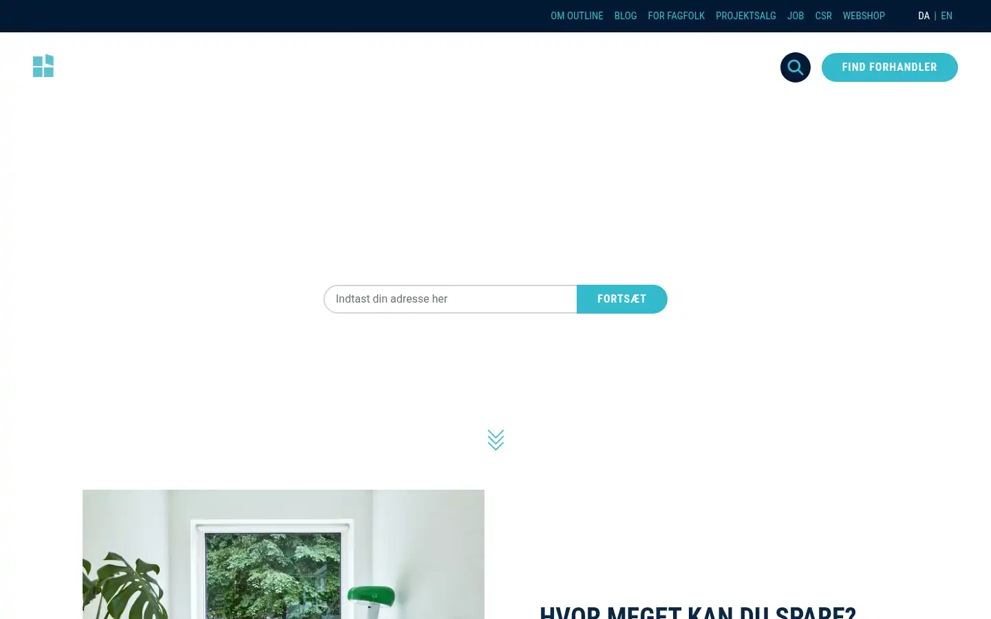 Screenshot of outline.dk