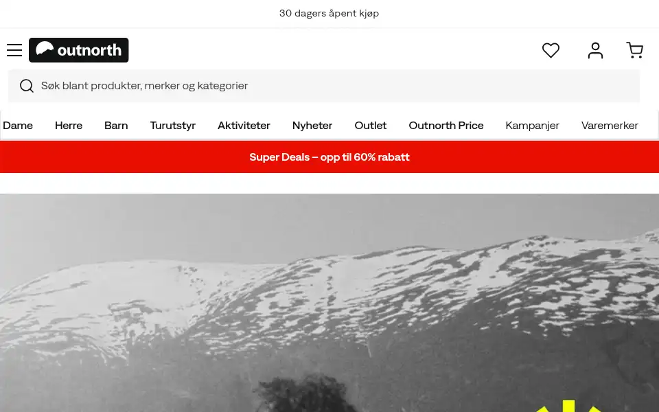 Screenshot of outnorth.no