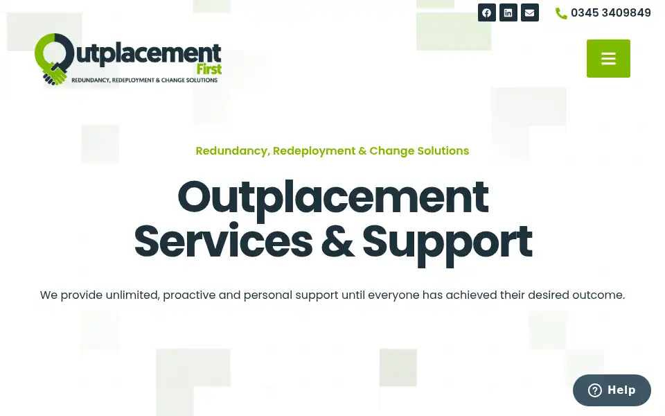 Screenshot of outplacementfirst.co.uk
