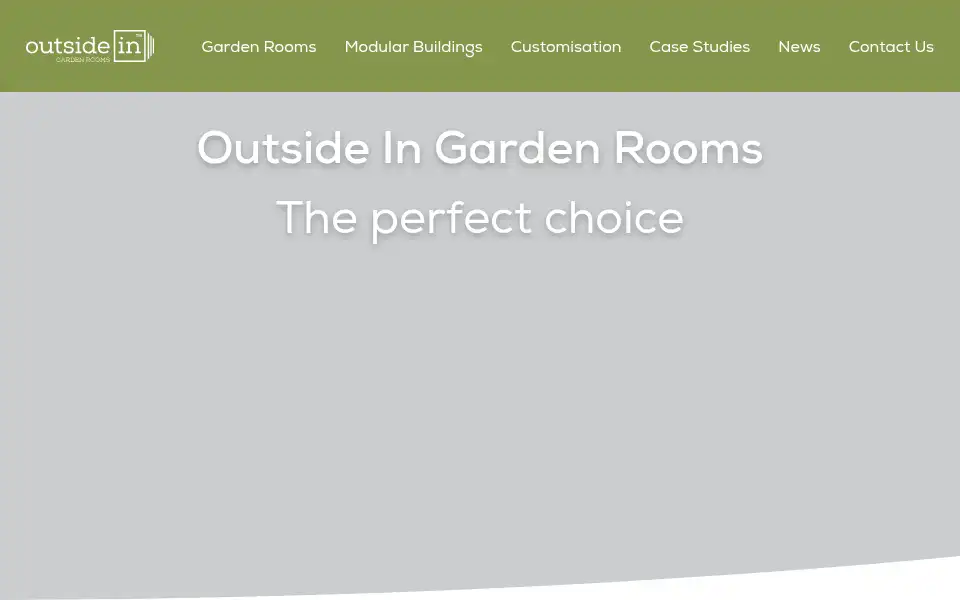 Screenshot of outsideingardenrooms.co.uk