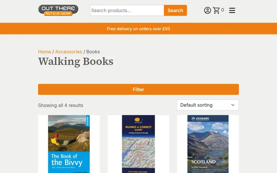 Screenshot of outthere-activewear.com