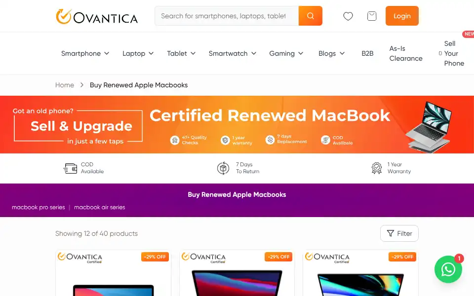 Screenshot of ovantica.com