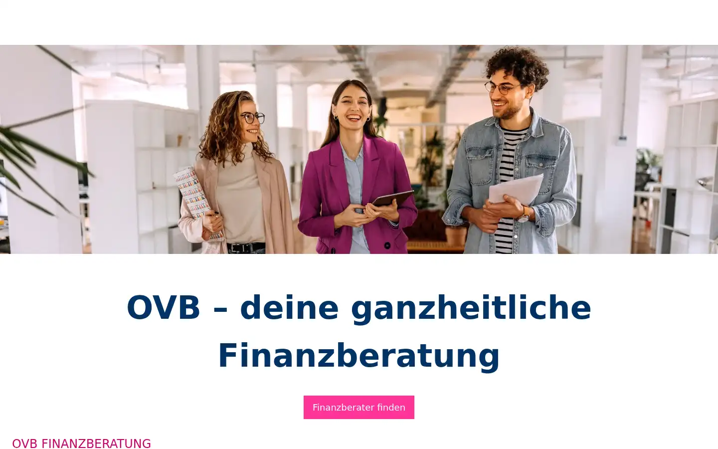 Screenshot of ovb.de