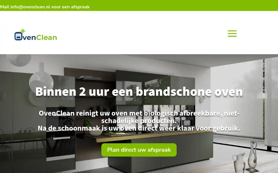 Screenshot of ovenclean.nl