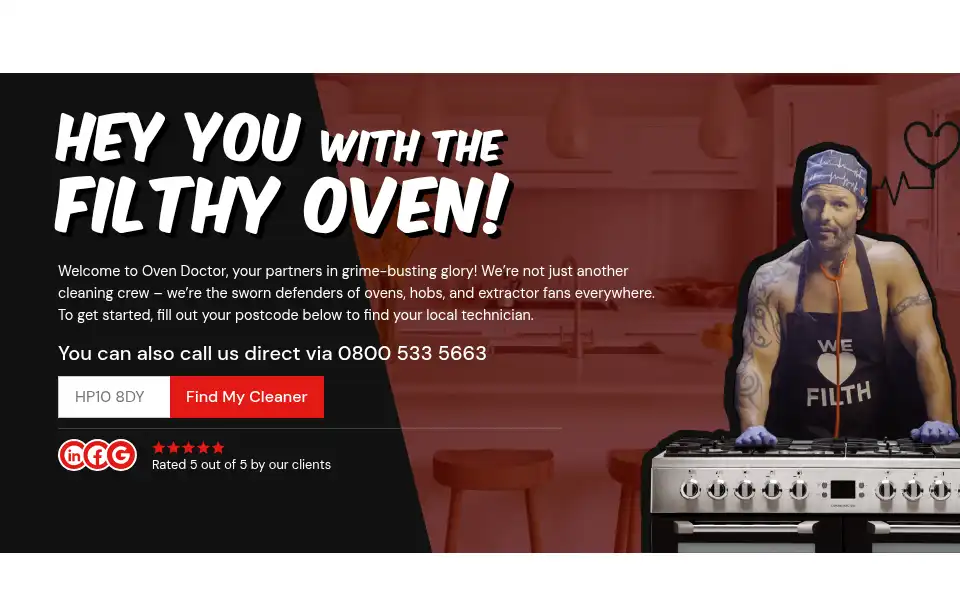 Screenshot of ovendoctor.co.uk