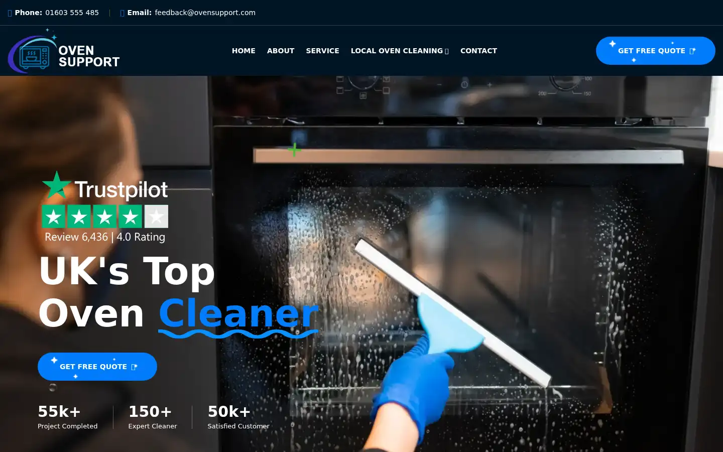 Screenshot of ovensupportuk.co.uk