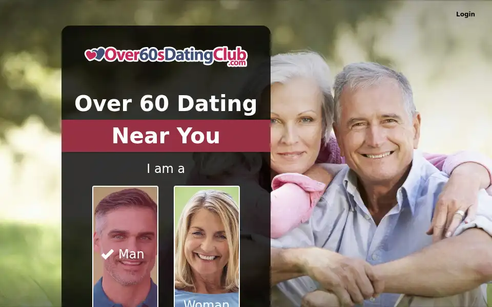 Screenshot of over60sdatingclub.com