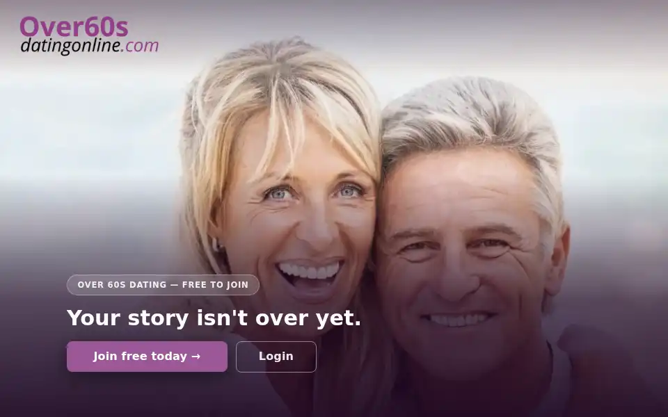 Screenshot of over60sdatingonline.com