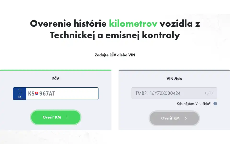 Screenshot of overeniekilometrov.sk