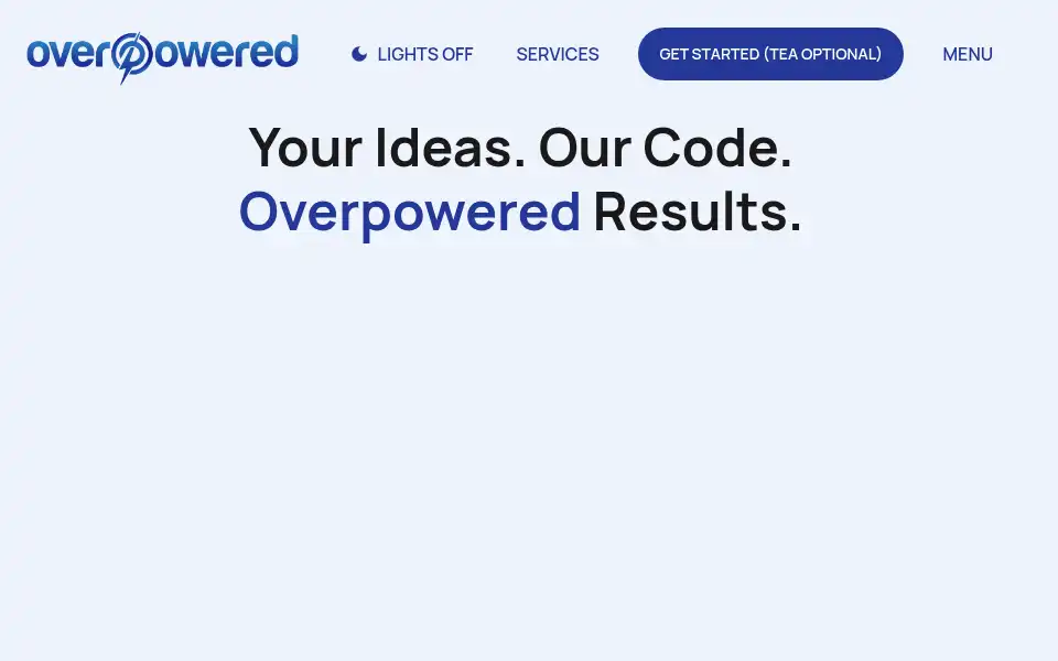 Screenshot of overpowered.group