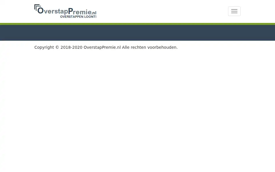 Screenshot of overstappremie.nl