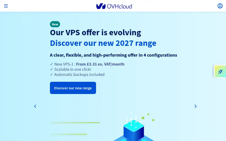 Screenshot of ovh.co.uk