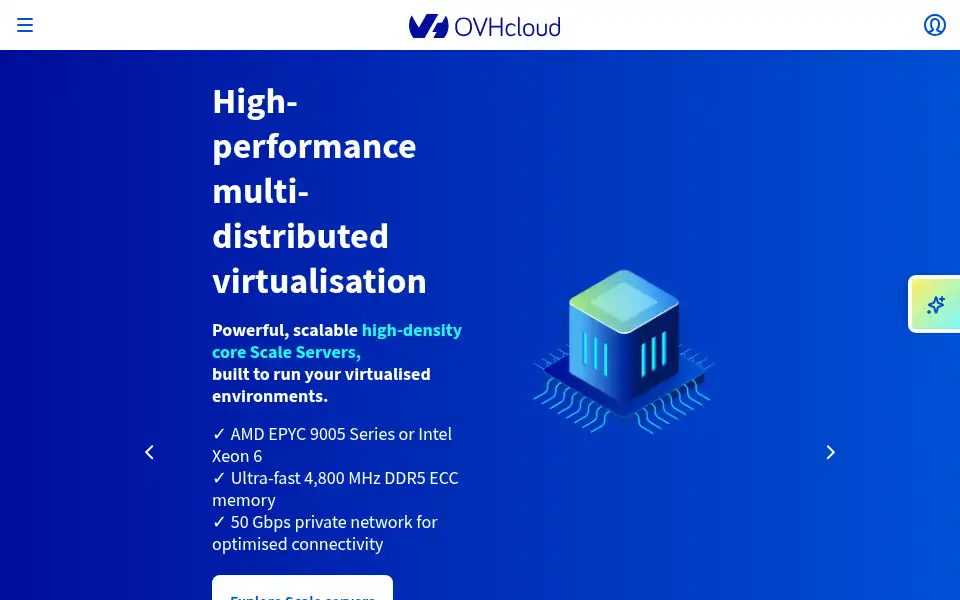Screenshot of ovh.ie