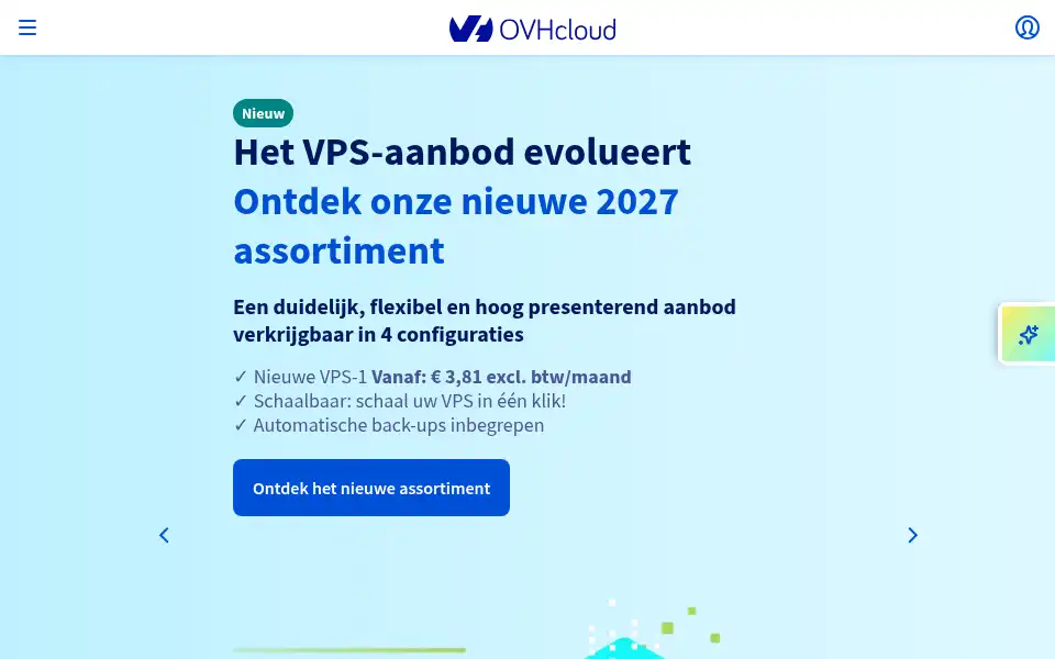 Screenshot of ovh.nl