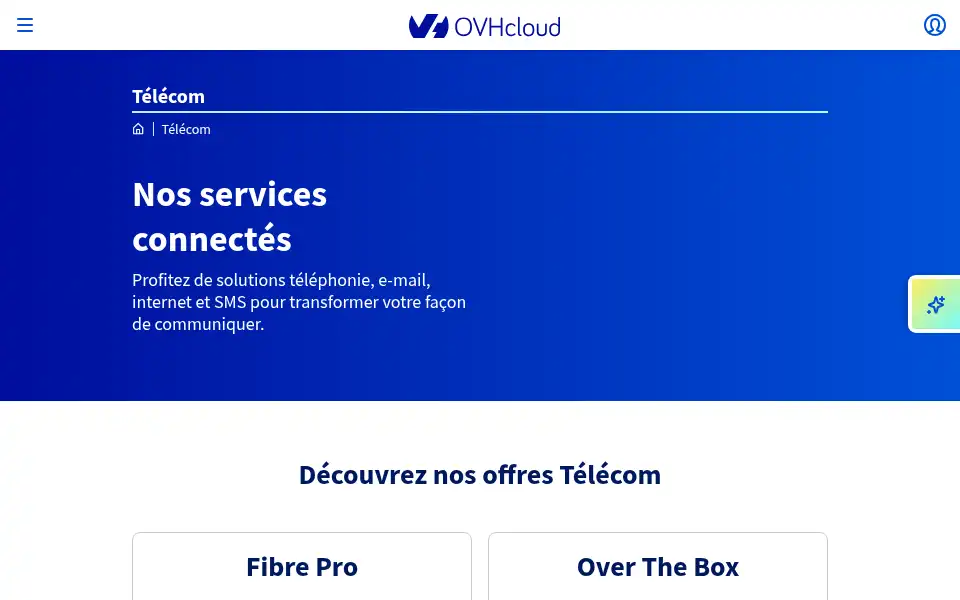 Screenshot of ovhtelecom.fr