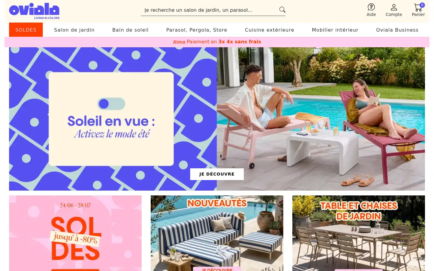 Screenshot of oviala.com