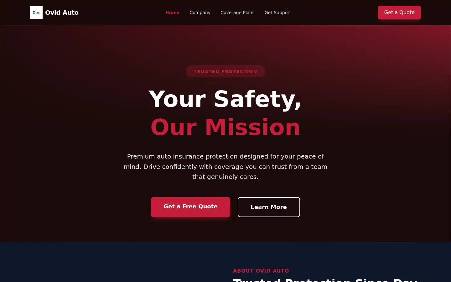 Screenshot of ovidauto.com