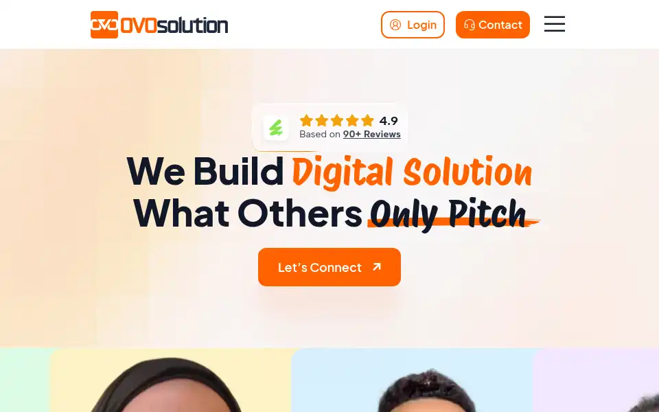 Screenshot of ovosolution.com
