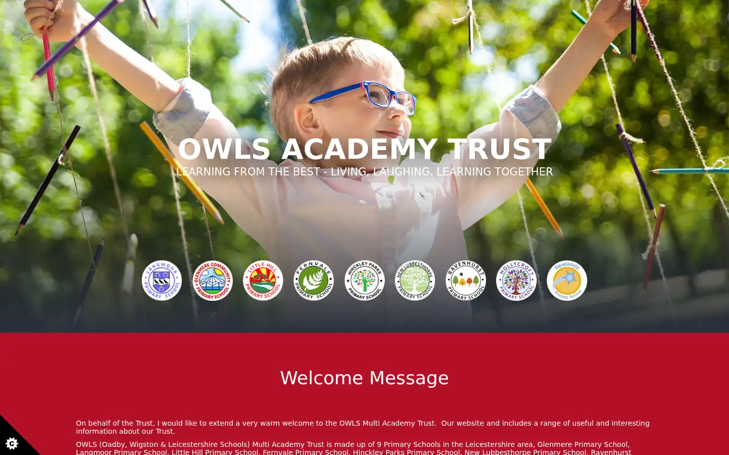 Screenshot of owlsacademytrust.co.uk