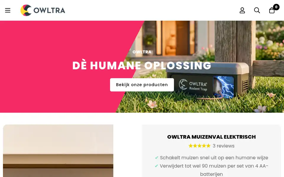Screenshot of owltra.nl