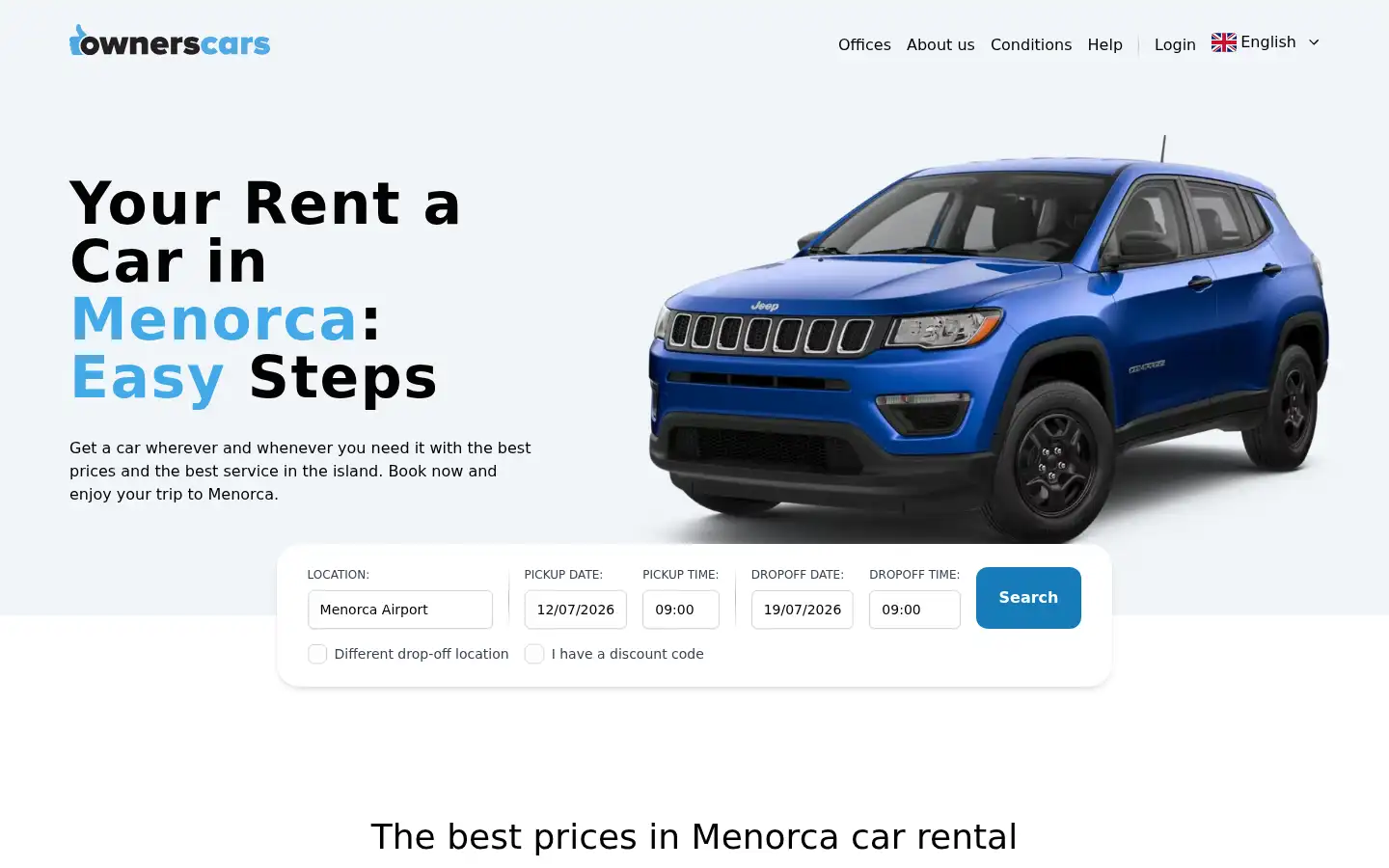 Screenshot of ownerscars.com