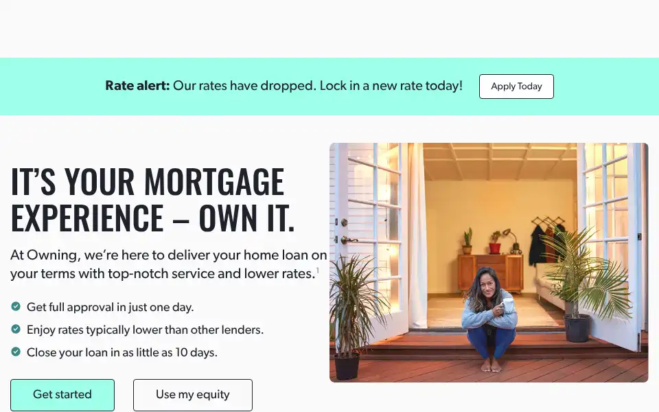 Screenshot of owning.com