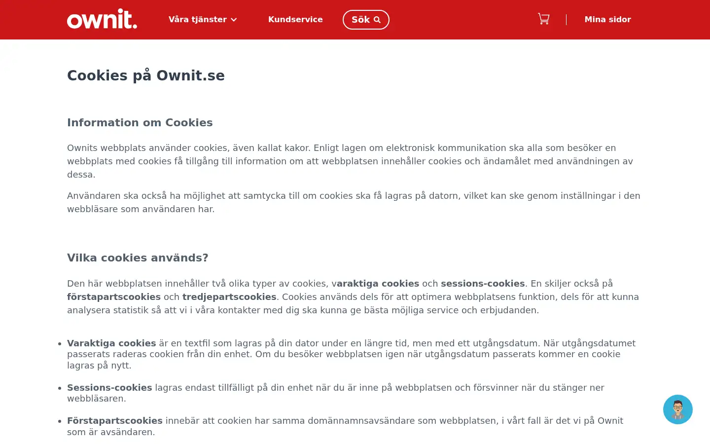 Screenshot of ownit.se